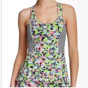 Spanx active peplum tank Sz medium m
